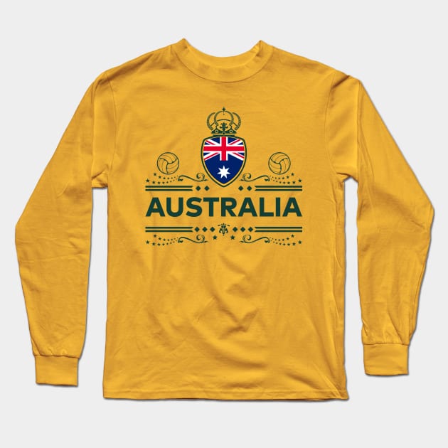 AUSTRALIA FOOTBALL | Vintage Edition Long Sleeve T-Shirt by VISUALUV